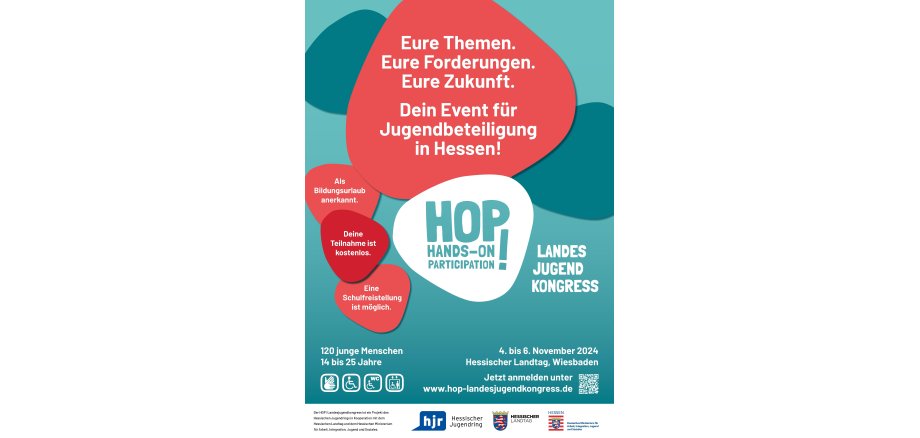 Plakat HOP! Landesjugendkongress